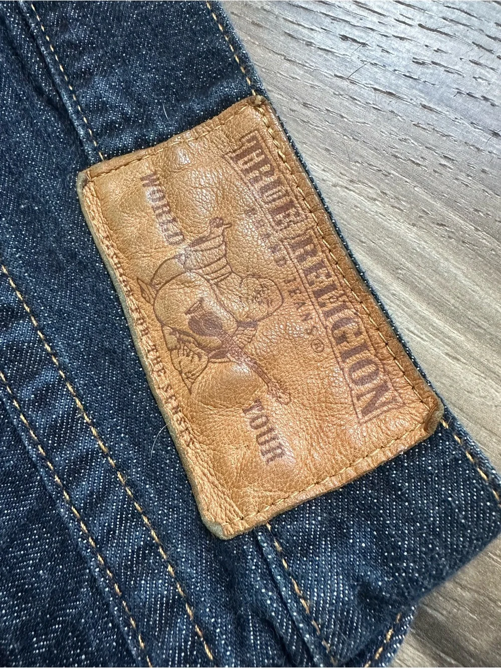 True Religion Dark Blue Straight Leg Jeans